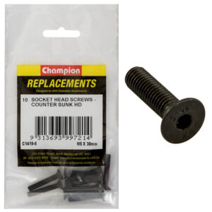 Champion M5 x 30mm C/Sunk Socket Head Cap Screw -10pk