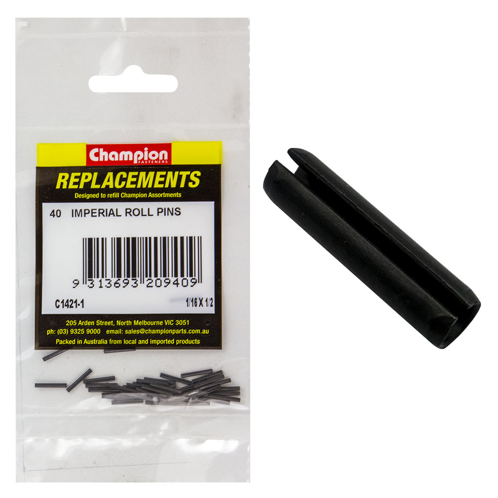 Champion 1/16in x 1/2in Roll Pin -40pk
