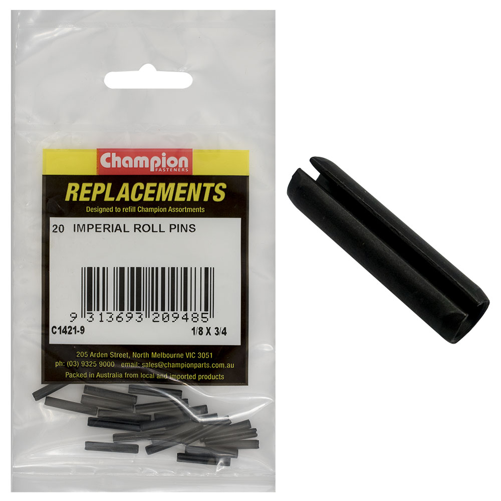 Champion 1/8in x 3/4in Roll Pin -20pk