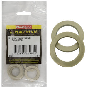 Champion 7/8in x 1-1/4in x 3/32in Polypropylene Washer -10pk