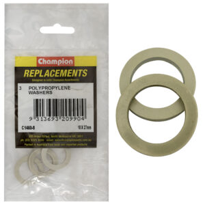 Champion M18 x 27mm x 2.4mm Polypropylene Washer -3pk