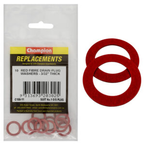 Champion 1/2 +.028 x3/4 x3/32in Red Fibre (Sump) Washer-10pk