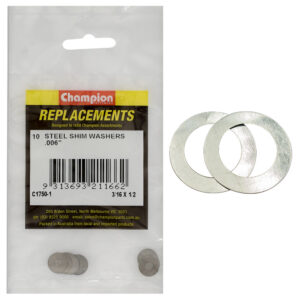 Champion 3/16in x 1/2in x .006in Shim Washer -10pk