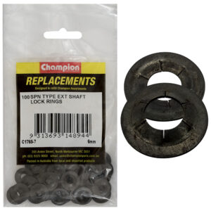 Champion 6mm Spn Type External Lock Rings -100pk