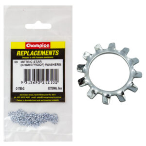 Champion 5mm External Star Washer -50pk