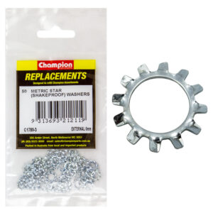 Champion 6mm External Star Washer -50pk
