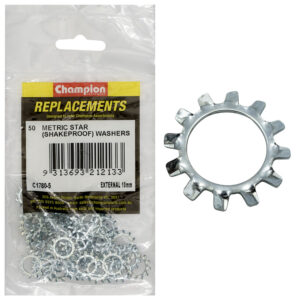 Champion 10mm External Star Washer -50pk