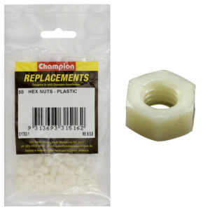 Champion M5 x 0.8 Hex Nut -Nylon -50pk