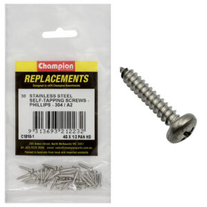 Champion Self Tapping Screw 10G x 1in - 50pk
