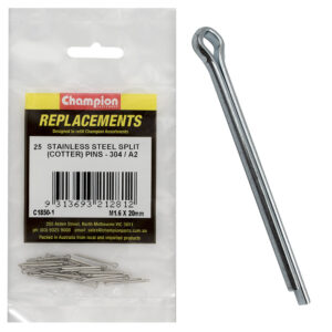 Champion 1.6 x 20mm Stainless Split (Cotter) Pin 304/A2-25pk