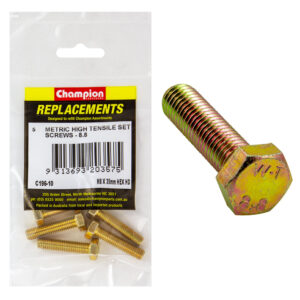 Champion M8 x 35mm x 1.25 Set Screw -Gr.8.8 -5pk