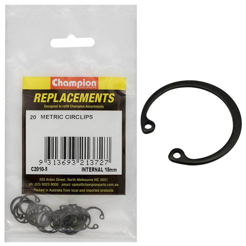 Champion 15mm internal Circlip -20pk