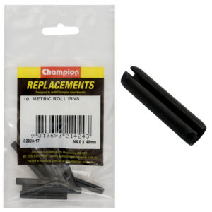 Champion 6.0 x 40mm Metric Roll Pin -10pk