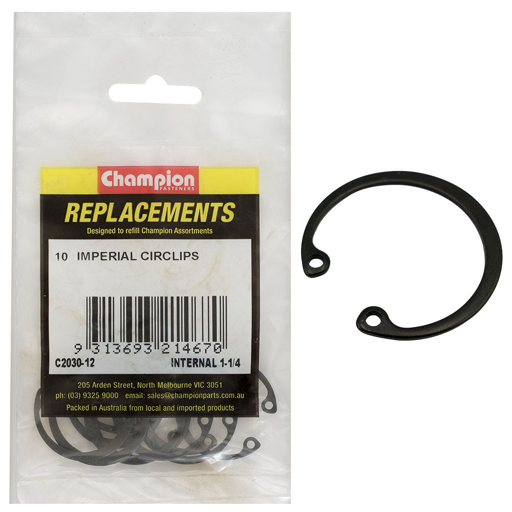 Champion 1-1/4in Imperial internal Circlip -10pk