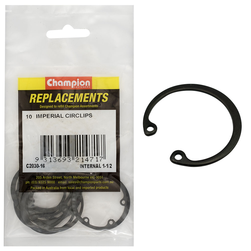 Champion 1-1/2in Imperial internal Circlip -10pk