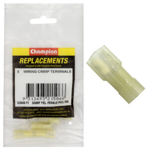 Champion Crimp Terminals Blade Female Fully Insulated 6.3mm