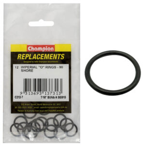 Champion 7/16in(Tube Ref) x.530(I.D) x.082(Sec.) O-Ring-12pk
