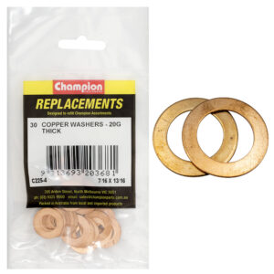 Champion 7/16in x 13/16in x 20G Copper Washer -30pk