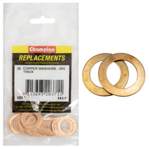 Champion 5/8in x 1in x 20G Copper Washer -20pk