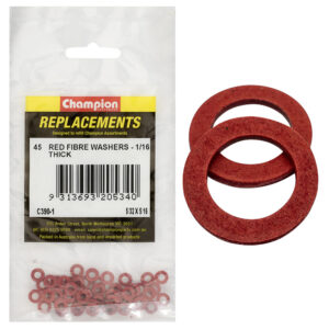 Champion 5/32in x 5/16in x 1/16in Red Fibre Washer -45pk