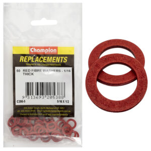 Champion 5/16in x 1/2in x 1/16in Red Fibre Washer -50pk