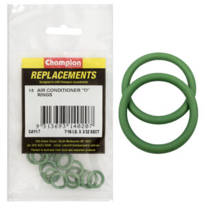 Champion 7/16in (I.D) x 3/32in Air Cond. (Hmbr) O-Rings-15pk