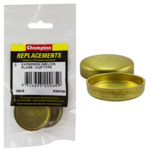 Champion 46.52mm Brass Expansion (Frost) Plug -Cup Type-2pk*