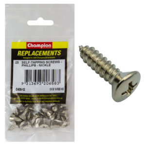Champion 14G x 5/8in S/Tapping Screw Rsd Hd Phillips -25pk