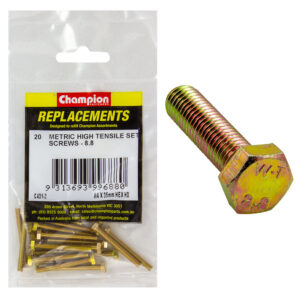 Champion M4 x 35mm x 0.7 Set Screw -Gr8.8 -20pk