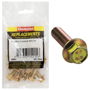 Champion M8 x 20mm Flange Head Set Screw -Gr8.8 -15pk