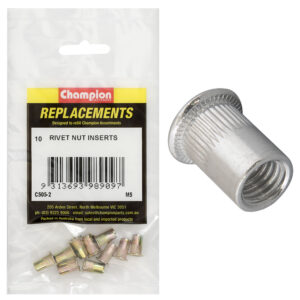 Champion M5 Steel Rivet Nut inserts -10pk