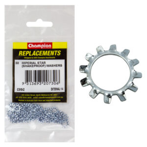 Champion 1/4in External Star Washer -50pk