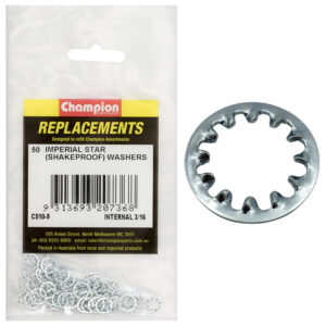 Champion 3/16in internal Star Washer -50pk