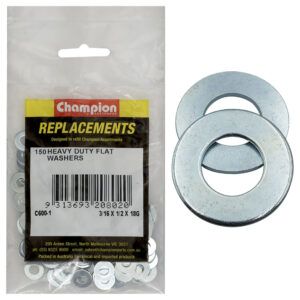 Champion M5 x 13 x 1.2mm Heavy Duty Flat Steel Washer-150pk