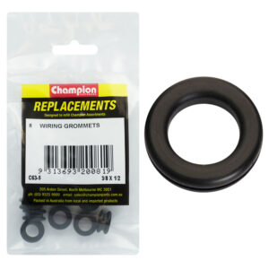 Champion 10 x 12 x 17mm Rubber Wiring Grommet -8pk