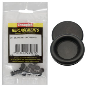Champion 8mm Rubber Blanking Grommets -20pk