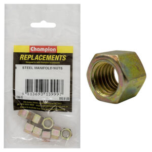 Champion M10 x 1.50mm Steel Manifold Nut -8pk