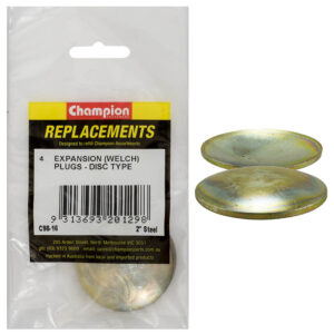 Champion 2in Steel Expansion (Frost) Plug-Lens/DiscType-4pk*