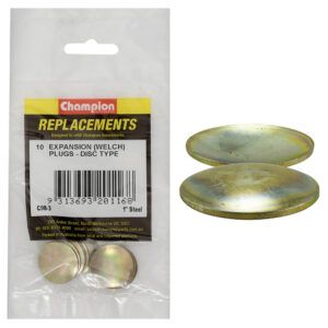Champion 1in Steel Expansion (Frost) Plug-Lens/Disc Type-10p