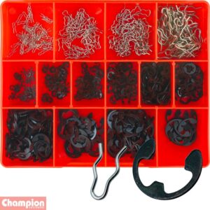 Champion 740pc E-Clip+Retainer Clip Assortment