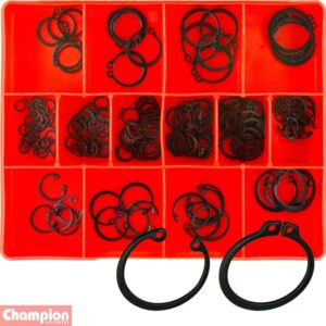 Champion 155pc Internal/External Circlip Assortment - Metric