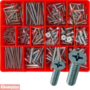 Champion 345pc Metric Machine Screw Assortment CSK HD PH