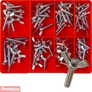 Champion 95pc Metric Wing Screw Assortment (Zinc)