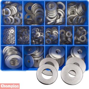 Champion 385pc Flat Washer Assortment 304/A2 (mm/imp)