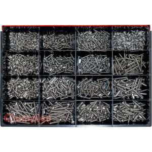 Champion 1150pc SS Mushroom Head S/Tapping Screw Master Kit