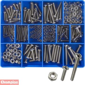 Champion 256pc SS (304/A2) Machine Screw & Nut Assortment