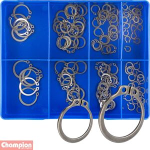 Champion 120pc External Circlip Assortment 304/A2