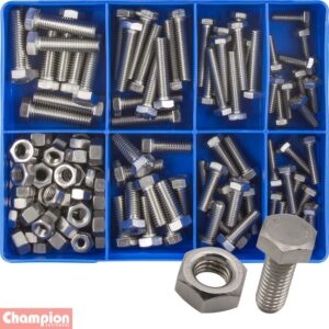 Champion 140pc UNC Set Screw & Nut Assortment 316/A4