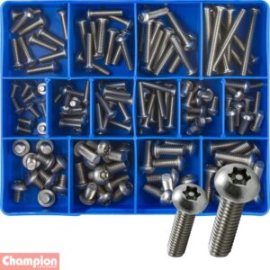 Champion 140pc Torx Security Machine Screw Assortment 304/A2