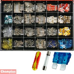 Champion Master Kit 300pc Auto Fuse Asst- Glass